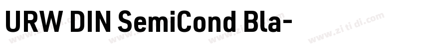 URW DIN SemiCond Bla字体转换